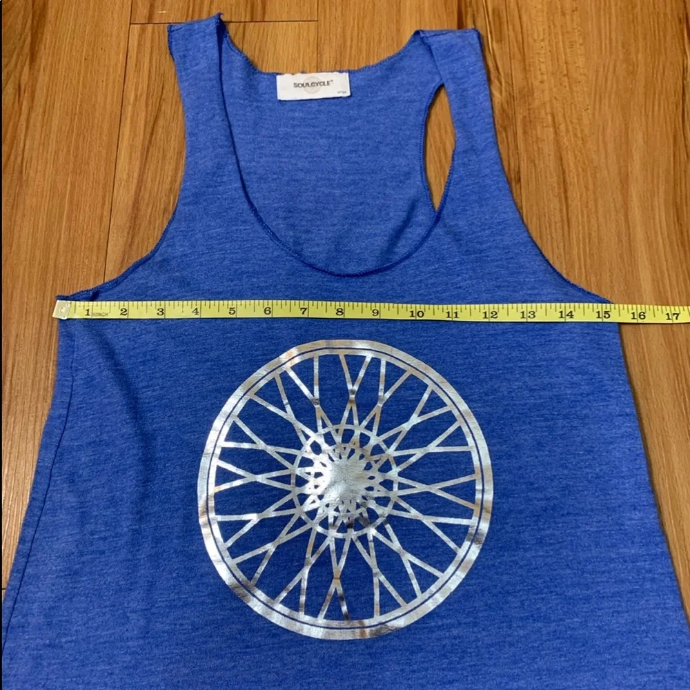 Soulcycle Blue Racerback Tank Top - Picture 7 of 9